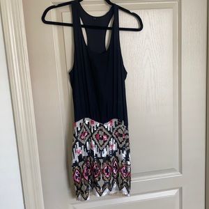 Sequenced mini dress, size small